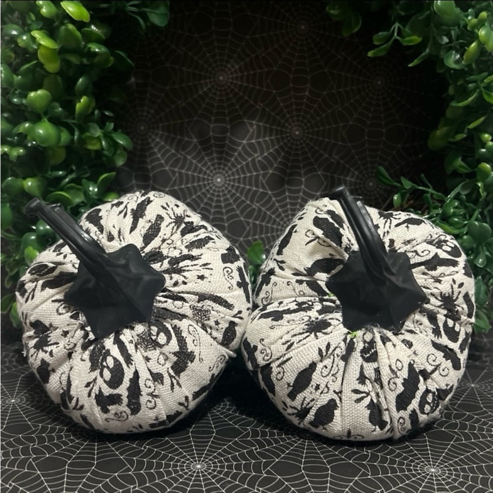 Halloween White & Black Burlap
Pumpkins From Target